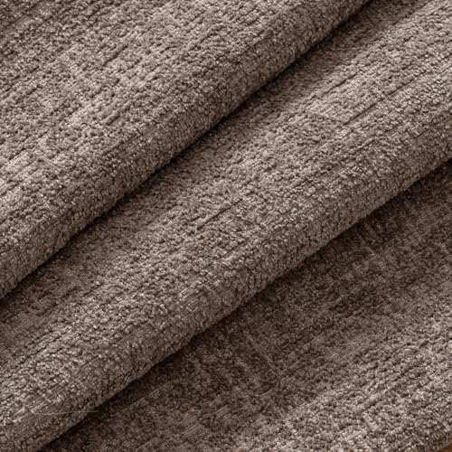 MIULEE Decorative Throw Pillow Covers 18x18 Pack of 2 Taupe Couch Pillow Covers Soft Cozy Textured Chenille Pillowcases for Home Decor Sofa Living Room Cushion Bedroom - color: Taupe, size: 18" x 18" (Pack of 2)