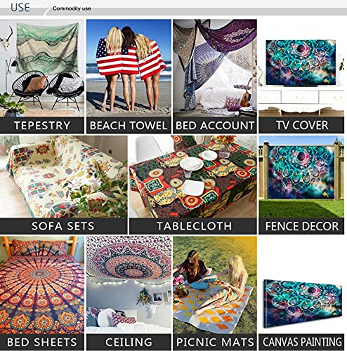MiniInTheBox Tree of Life Wall Hanging Tapestry Decor Large Tapestrys Mural Aesthetic Sun and Moon Backdrop Blanket Colorful Tree Spiritual Wall Decor Ceiling Living Room Dorm Party - size: 91"L x 60"W