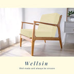 Wellsin Solid Square Floor Pillows for Adults Kids - Large Meditation Floor Pillow Seating Cushion with Thick Foam & Washable Velvet Cover, 2 Pack, 22x22x5 Inch, Beige