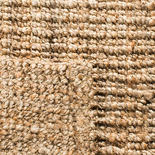 SAFAVIEH Natural Fiber Collection Runner Rug - 2'6" x 8', Natural Brown, Handmade Jute, Farmhouse Style, Chunky Textured Thick Pile (NF447A) - color: Natural, size: 2'6" x 8' (Runner)