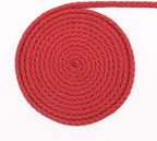 Tenn Well Braided Cotton Cord, 165 Feet 5mm Wide Cotton Macrame Rope for Plant Hangers Wall Hangings DIY Crafts (Red)