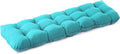 Outdoor Bench Cushion, 48x18x5 Inch, Waterproof Bench Cushion for Outdoor/Indoor Furniture, Tufted Patio Bench Seat Cushion, Fade Resistant Outdoor Cushions for Porch Swing Couch, Teal Blue