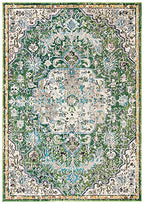SAFAVIEH Madison Collection Accent Rug - 4' x 6', Green & Turquoise, Medallion Distressed Design, Non-Shedding & Easy Care, Ideal for High Traffic Areas in Entryway, Living Room, Bedroom (MAD447Y) - color: Green/Turquoise, size: 4' x 6' (Rectangular)