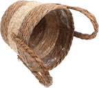 Milisten Woven Plant Basket for Indoor and Outdoor Use Faux Rattan Planter for Decorative Storage Boho Style for Home and Garden Decor