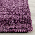 SAFAVIEH Natural Fiber Collection Runner Rug - 2'6" x 6', Purple, Handmade Jute, Farmhouse Style, Chunky Textured Thick Pile (NF447B) - color: Purple, size: 2'6" x 6' (Runner)
