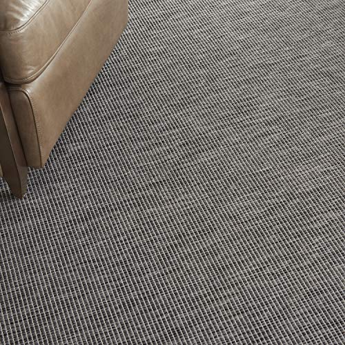 Nourison Home Positano Charcoal 2'2" x 10' Area Rug - Easy Clean, Non Shedding, Bed Room, Living Room, Dining Room, Kitchen (10' Runner) - color: Charcoal, size: 2'2" x 10' (Runner)