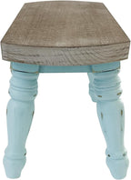 Farmhouse Wooden Step Stool - Rustic Solid Wood Design, 300lb Capacity, Sturdy Step Ladder for Kids, Kitchen, Bathroom, Vintage Home Decor