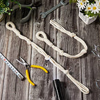 4 Pcs Hanging Plant Extender Macrame Plant Hanger Extender Large Hanging Rope for Spring Wall Holders Indoor Outdoor Home Decor