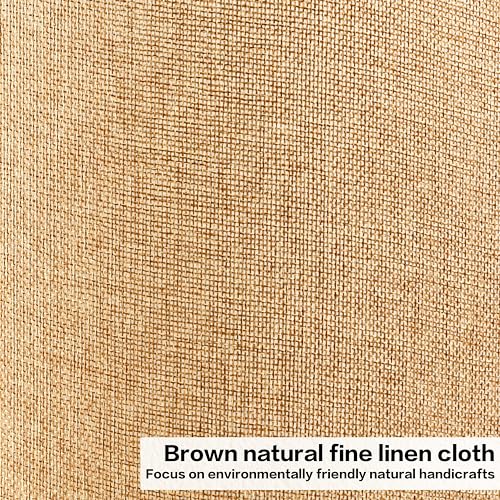 GO&SO Set of 2 Brown Medium Drum Lamp Shades 13" Top x 13" Bottom x 10" High (Spider) Farmhouse Lampshades for Table Lamp & Bedside Lamp - Handcrafted - color: Brown, size: 13*13*10 inch-2 Pack
