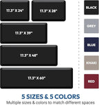 4/5 Inch Thick Kitchen Mat - Cushioned Anti Fatigue Mats for Kitchen Floor - Easy to Clean, Water Resistant, Non-Slip Kitchen Rug for Sink, Office, Kitchen (17''x24'' Black)