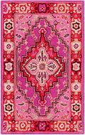 SAFAVIEH Bellagio Collection Accent Rug - 2'3" x 5', Red & Pink, Handmade Medallion Wool, Ideal for High Traffic Areas in Entryway, Living Room, Bedroom (BLG545B) - color: Red/Pink, size: 2'3" x 5' (Rectangular)