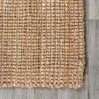 Nuloom Ashli Hand Woven, Natural, 2'6" x 12', Farmhouse, Jute, Soft and Textured, High Traffic, Stain Resistant, Easy Clean, Durable Runner for Bedroom, Living Room, Dining, Den, Foyer, Entryway - color: Natural, size: 3' x 12' (Runner)