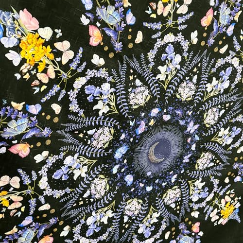 Damanse Floral Tapestry Wall Hanging Cute,Boho Wall Tapestry for Bedroom Aesthetic,Mandala Living Room Decor for Teen Girls (Purple, 49.20" x 59.10") - color: Purple, size: 59.1"L x 49.2"W
