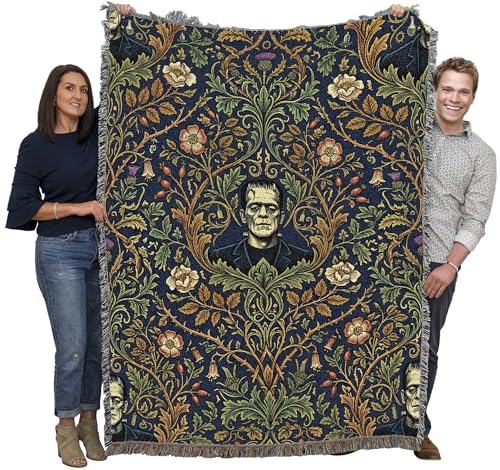 Pure Country Weavers Monster Frankenstein Blanket - Fantasy Gift - Tapestry Throw Woven from Cotton - Made in The USA (72x54) - color: Monster Frankenstein, size: 72x54