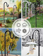 Ottsuls Shepherd-Hooks Adjustable for Bird-Feeder Lantern Plant-Hook Garden-Stake - Plant Stand Hanger for Outdoor Flower Basket, Bird Feeder Hanger Weddings Decor - size: 76 INCH, style: A-2 Pack