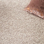 SAFAVIEH Natura Collection Accent Rug - 2'3" x 4', Beige, Handmade Wool Blend, Textured Design, Ideal for Hallway, Bedroom, Foyer (NAT620B) - color: Beige, size: 2'3" x 4' (Rectangular)