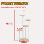 Plant Stand Indoor 6 Tier 9 Potted Multiple Flower Pot Holder for Patio Garden Balcony Living Room Corner (6 Tier White+Sonoma Oak)