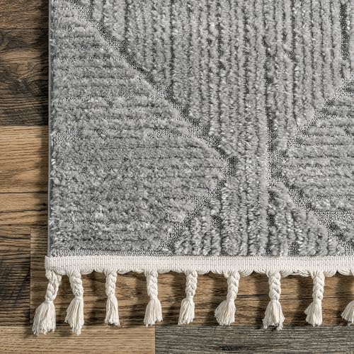 Nuloom Kerry Light Grey, 2' x 3', Geometric, Soft and Cozy, High Traffic, Stain Resistant, Easy Clean, Durable Area Rug for Bedroom, Living Room, Dining Space, Den, Foyer, Entryway - color: Kerry Light Grey, size: 2' x 3' (Rectangular)