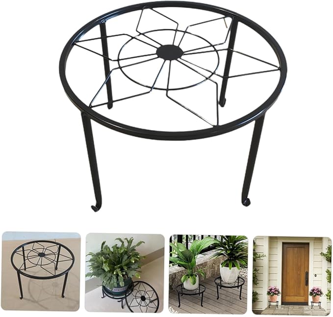YARNOW Plant Stands Indoor Boho Plant Holders Rustic Metal Flowerpot Shelf for Home Decor Front Door