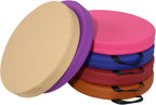 6 Pcs Flexible Floor Cushion for Classroom, Floor Cushions Easy to Clean and Carry,16''x16''x2'' Soft Cushion for Learning Sitting Daycare School Chair Yoga and Meditation (PU Leather)