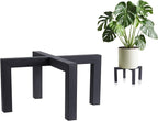 Plant Stand Indoor Outdoor, Heavy Duty Metal Plant Pot Holder, Mid Century Modern Planter Stands, Floor Flower Pot Holder, Fit 5-15 Inches Pots (Black, Fit 5-15 inch pots)