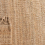 SAFAVIEH Natural Fiber Collection Runner Rug - 2'6" x 8', Natural, Handmade Boho Fringe Woven Jute, Ideal for High Traffic Areas in Living Room, Bedroom (NF368A) - color: Natural, size: 2'6" x 8' (Runner)