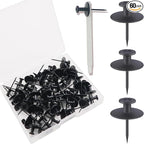 60 PCS Double Headed Picture Hanging Nails, Wall Hangers Without Nails, Thumb Tacks for Wall Hangings Picture, Renter Friendly Decor Push Pins for Tapestry Frame Art