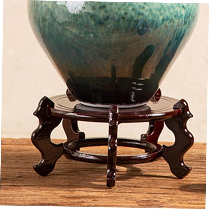 BESPORTBLE Boho Home Decor Indoor Plant Stand Flowerpot Pedestal Wooden Succulents Shelf