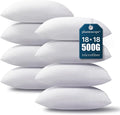 Phantoscope Pillow Inserts, Hypoallergenic 100% Virgin Fiber Square Form Microfiber Throw Pillow Inserts, Couch Bed Pillows 45x45 cm, 18x18 Inch (Pack of 8)