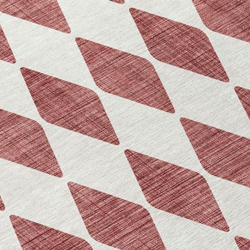 Addison Rugs Chantille ACN578 Burgundy 1'8" x 2'6" Indoor Outdoor Area Rug, Easy Clean, Machine Washable, Non Shedding, Bedroom, Living Room, Dining Room, Kitchen, Patio Rug - color: Burgundy, size: 1'8" x 2'6" (Rectangular)
