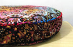 Indian Mandala Large Floor Pillow Cover Meditation Cushion Seating Throw Hippie Round Colorful Decorative Bohemian Accent Boho Chic Dog Bed Pouf Ottoman Handmade Cover Only