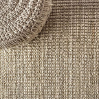 JONATHAN Y Hiro Hand Woven Chunky Jute Ivory Runner Rug, 2x10, Bohemian, Transitional, Easy-Cleaning for Living Room, Bedroom, Kitchen, Pet Friendly, Non-Shedding (NFR103A-210) - size: 2'2" x 10' (Runner)