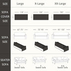 VClife Bohemian Sofa Covers Chenille Couch Cover for Sectional Couch, Soft Non Slip Couch Covers for 3 Cushion Sofa Breathable Sofa Furniture Protector Slip Cover for Couch, Pumpkin, 71"X150"