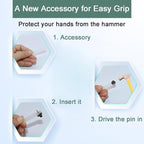 30 PCS Push Pins Picture Hanger Hooks, Double Headed Nails Push Pin Thumbtacks for Wall Hangings Picture, Decorative Small Hook Pins for Drywall Cork Board Home Office Photo Decorations (Bronze)