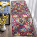SAFAVIEH Madison Collection Runner Rug - 2'3" x 6', Fuchsia & Gold, Boho Chic Glam Paisley Design, Non-Shedding & Easy Care, Ideal for High Traffic Areas in Living Room, Bedroom (MAD600A) - color: Fuchsia/Gold, size: 2'3" x 6' (Runner)