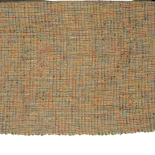 Creative Co-Op Woven Acrylic Bouclé Throw Blanket with Fringe, Multicolor