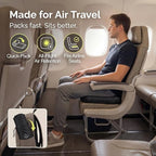 Whispering Winds Inflatable Seat Cushion - Comfortable Blow-up Foam Pad for Airplane, Travel, Stadium, Outdoors, Camping, Car & More