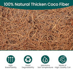 6 Pcs 8inch Coconut Fiber for Plants Round Hanging Basket Liner Wall Planter Insert Replacement Coco Coir Liner for Window Box, 100% Natural Coconut Fiber Fence Flower Baskets Pot (6, 8 inch) - size: 8 inch