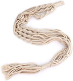 LANGUGU Set of 2 Macrame Plant Hanger Wall Hanging Planter Basket for Indoor Outdoor Flower Pot Plant Holder Wall Art Vintage-Inspired Home Decor, Jute Rope, 4 Legs (48 inch)