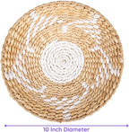 Craft County Hanging Wicker Wall Decoration – Add to Any Bedroom, Living, Sunroom – Available in Basket or Sun Pattern