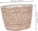 Large Storage Willow Flower Basket Seagrass Plant Basket Woven Planter for Plants