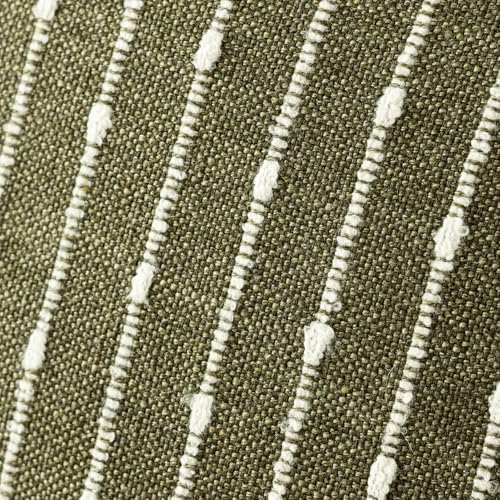 Foindtower Pack of 2 Decorative Jacquard Boucle Throw Pillow Covers Accent Textured Striped Pillowcases Cozy Modern Cushion for Couch Sofa Bedroom Living Room Home Decor 18x18 Inch Olive Green - color: Olive Green, size: 18" x 18" (Pack of 2)