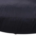 Thmyo 4-Pack 100% Cotton Lumbar Comfortable Solid Decorative Throw Pillow Case Rectangle Cushion Cover Sublimation Blank Pillow Covers Christmas DIY Throw Pillowcases for Sofa(12x20inch/30x50cm,Black)