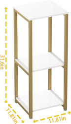 Plant Stand Indoor Corner Tall 3 Tier Metal Modern Flower Storage Plant Shelf Holder for Living Room Balcony Garden,Gold (3 Tier-Gold)