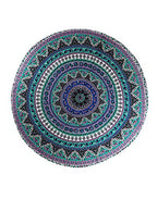 RAJRANG Hippie Tapestry Sea Green Printed Cotton Tapestry | 20x20 Inches D-72 Sheeting Wall Hanging for Bedroom & Living Room | Boho Mandala Decorative Art for Home Decor
