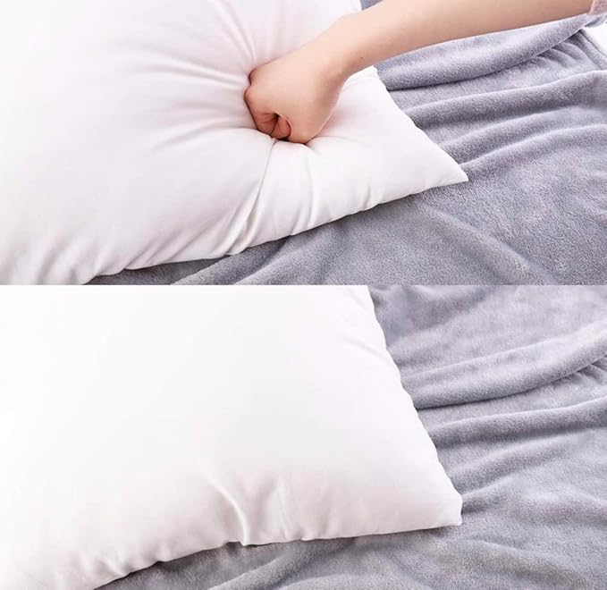 18 x 18 Throw Pillow Insert - Pack of 4 White, Down Alternative Pillow Inserts for Decorative Pillow Covers, Throw Pillows for Bed, Couch Pillows for Living Room (18" x 18" (Pack of 4))