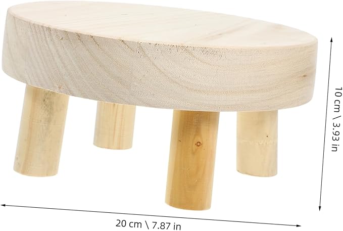 BESPORTBLE Small Plant Storage Rack Wooden Planter Holder Planter Stand for Home Boho Decor Stand