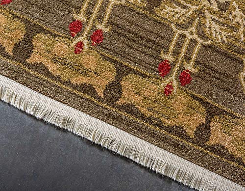 Unique Loom Edinburgh Collection Area Rug - Canmore (7' 1" x 10' Rectangle, Brown/ Light Blue) - color: Brown/Light Blue, size: 7'1" x 10' (Rectangular)