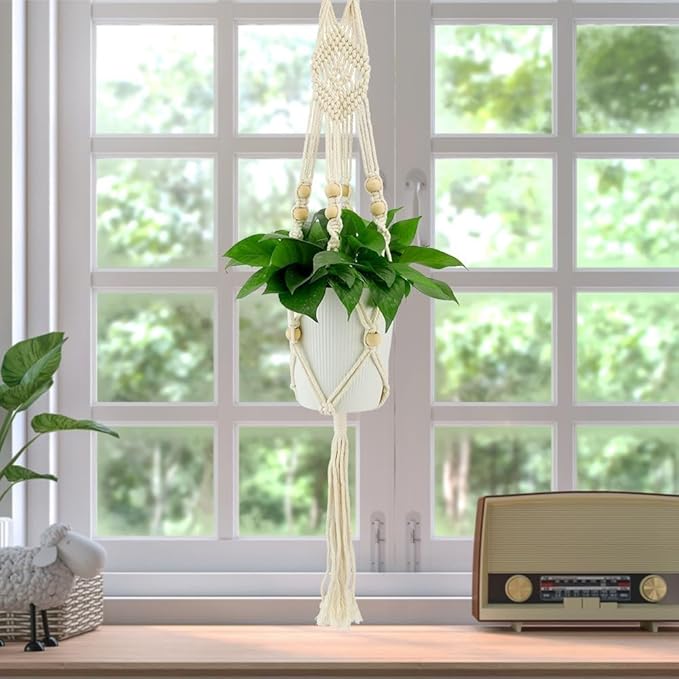 Hanging Planter For Indoor Plants,Macrame Plant Hanger,2Pcs Plant Hanger,Hanging Plant Holder,Plant Hangers,Plant Holder,Plant Hangers Indoor,Macrame Plant Hangers Indoor,Plant Hangers Indoor Macrame