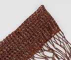 1x2 M Door String Curtain Rare Flat Silver Ribbon Thread Fringe Window Panel Room Divider Cute Strip Tassel for Wedding Coffee House Restaurant Parts, Dark Coffee - color: Dark Coffee